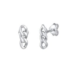 Elli Elli Ohrringe Hänger Panzerkette Trend Blogger Cool 925 Silber Damen