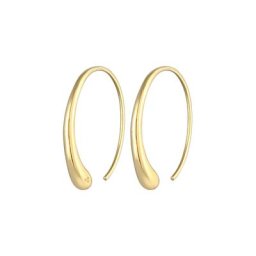 Elli Elli Ohrringe Creole Tropfen Oval Offen Basic 925 Silber Creolen Damen