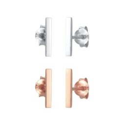 Elli Elli Ohrringe Stecker 2er Set Basic Geo Minimal Look 925 Silber Damen