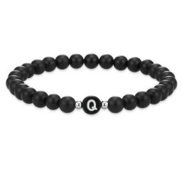 Eastside Armband Buchstaben Achat in Schwarz Armbänder & Armreife