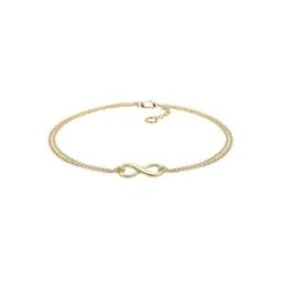 Elli PREMIUM Elli PREMIUM Armband Infinity Unendlichkeit Symbol 375 Gelbgold Armbänder & Armreife Damen