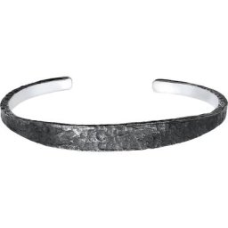 KUZZOI KUZZOI Armband Herren Armreif Handgefertigt Used Look 925 Silber Herrenschmuck