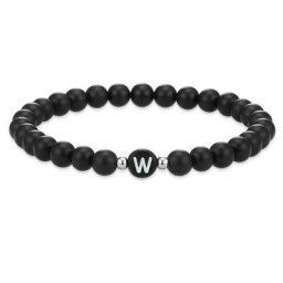 Eastside Armband Buchstaben Achat in Schwarz Armbänder & Armreife