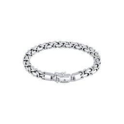 KUZZOI KUZZOI Armband Herren Panzerarmband Königskette Basic 925 Silber Herrenschmuck