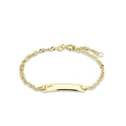 amor Identarmband für Damen und Herren, Unisex, Gold 375 Armbänder & Armreife Weiss