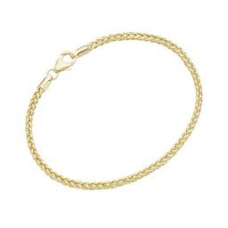 Luigi Merano Armband in Zopfketten-Muster, Gold 585 Armbänder & Armreife Gold Herren