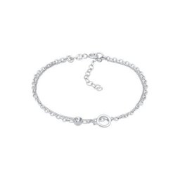 Elli Elli Armband Layer Kristall Kreis 925 Silber Armbänder & Armreife Damen