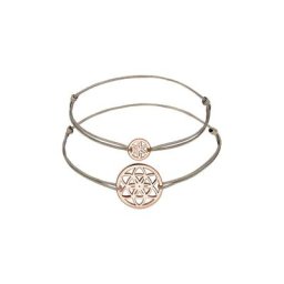 Elli Elli Armband Lebensblume Mutter Kind Set Nylon 925 Silber Armbänder & Armreife Damen