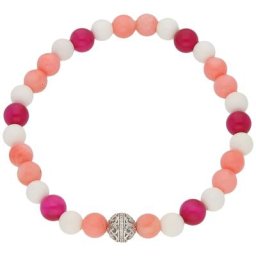 Giorgio Martello Milano Armband mit verschiedenen Farbstein Kugeln Armbänder & Armreife Grün Damen