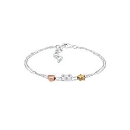 Elli Elli Armband Infinity Herz Sterne Tri-Color 925 Silber Armbänder & Armreife Damen