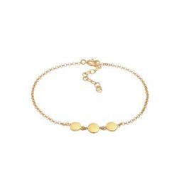 Elli Elli Armband Plättchen Disc Kreis Rund Boho 925 Silber Armbänder & Armreife Damen