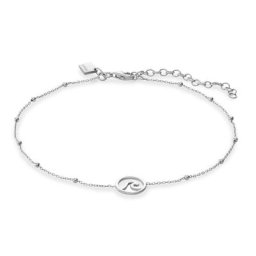 QOOQI Fußkette 925er Silber Fußketten Damen