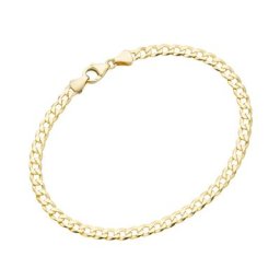 Luigi Merano Armband Panzerkette, diamantiert, Gold 585 Armbänder & Armreife Gold Damen