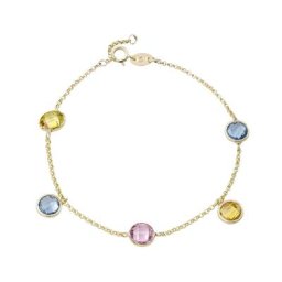 amor Armband für Damen, Gold 375, Zirkonia synth. Armbänder & Armreife Weiss