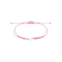 Elli Elli Armband Kinder Kreuz Nylon-Bändchen Kommunion 925 Silber Armbänder & Armreife Damen