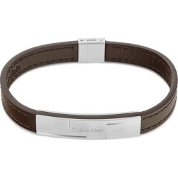 CALVIN KLEIN Armband Edelstahl, Leder Armbänder & Armreife Herren