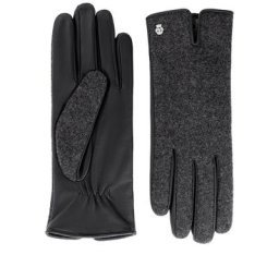 ROECKL Handschuhe Grünwald für Damen Loden-Leder Black