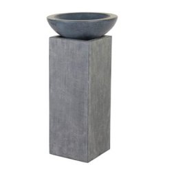 PureDay Pflanzsäule mit Schale, Marsala Gartenmöbel
