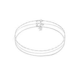 Elli PREMIUM Elli PREMIUM Halskette Choker Venezianer Panzer Figaro 3er Set 925 Silber Ketten Damen