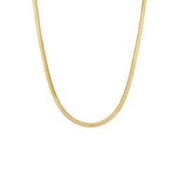 Elli PREMIUM Elli PREMIUM Halskette Flach Elegant Schlangenkette Fischgräte 925 Silber Ketten Damen