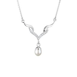 Elli Elli Halskette Festlich Perle Zirkonia 925 Sterling Silber Ketten Damen