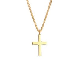 Elli PREMIUM Elli PREMIUM Halskette Kreuz Klassisch Glaube Kommunion 375 Gelbgold Ketten Damen