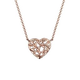 Elli Elli Halskette Lebensbaum Herz 925 Sterling Silber Ketten Damen