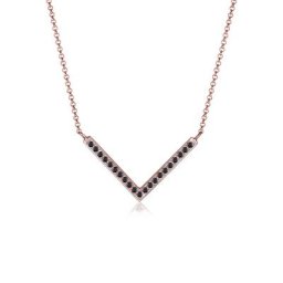 Elli Elli Halskette V-Kette Kristalle 925 Silber Ketten Damen