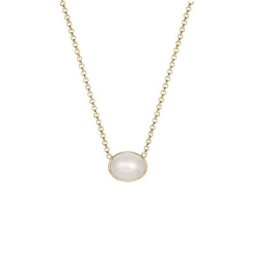 Elli Elli Halskette Mondstein Gemstone Natur 925er Sterling Silber Ketten Damen