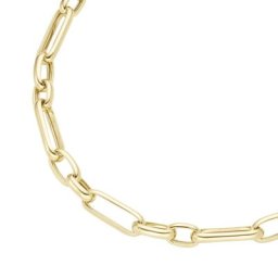 Giorgio Martello Milano Kette Gliederkette, gelb vergoldet, Silber 925 Ketten Gold Damen