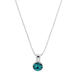 amor Kette mit Anhänger für Damen, 925 Sterling Silber, Kristallglas Schmuck-Set