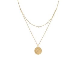 Elli Elli Halskette Münze Plättchen Kristalle 925 Silber Ketten Damen