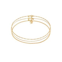 Elli PREMIUM Elli PREMIUM Halskette Choker Venezianer Panzer Figaro 3er Set 925 Silber Ketten Damen