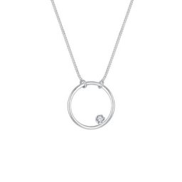 Elli Elli Halskette Kreis Basic Kristalle 925 Silber Ketten Damen