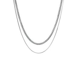KUZZOI KUZZOI Halskette Herren Ketten Set Panzer Venezia 925 Silber Herrenschmuck