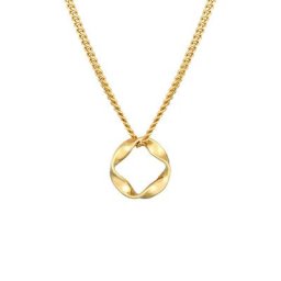 Elli PREMIUM Elli PREMIUM Halskette Kreis Design Twisted Gedreht 585 Gelbgold Ketten Damen