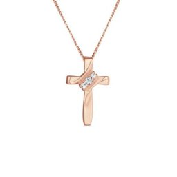 Elli Elli Halskette Kreuz Symbol Kristalle 925 Silber Ketten Damen