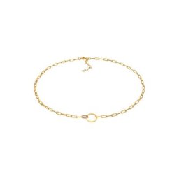 Elli PREMIUM Elli PREMIUM Halskette Gliederkette länglich Kreis Trend Geo 925 Silber Armbänder & Armreife Damen