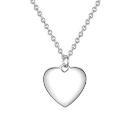 Glanzstücke München Halskette Herz Sterling Silber in Silber Ketten Damen