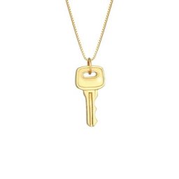KUZZOI KUZZOI Halskette Herren Venezianer Schlüssel Key 925 Silber Herrenschmuck