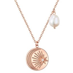 Valero Pearls Halskette Edelstahl Preciosa Süßwasser-Zuchtperle in Gelbgold Ketten Damen