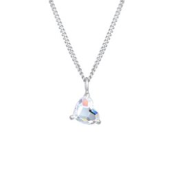 Elli Elli Halskette Herz Kristalle Liebe Heart 925 Silber Ketten Damen