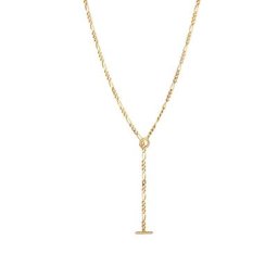 Elli PREMIUM Elli PREMIUM Halskette Y-Kette Figaro Verstellbar 925 Sterling Silber Ketten Damen