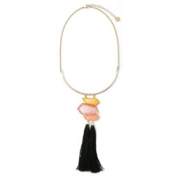 Pippa&Jean Halskette Messing Jade in Gelbgold Ketten Damen