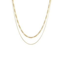 KUZZOI KUZZOI Halskette Herren Ketten Set Figaro Venezia 925 Silber Herrenschmuck