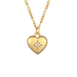 Elli Elli Halskette Herz Kristalle 925 Sterling Silber Ketten Damen