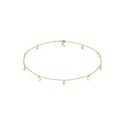 Elli Elli Halskette Choker Kugel Plättchen Boho Style 925 Silber Ketten Damen