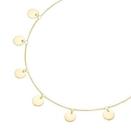 Smart Jewel Collier Plättchen, Silber 925 Ketten Gold Damen
