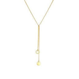 Elli Elli Halskette Y-Kette Kreis Plättchen Geo Trend Boho 925 Silber Ketten Damen