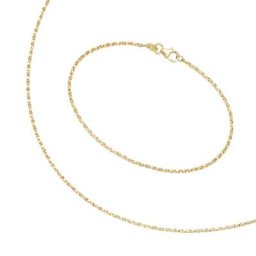 Luigi Merano Schmuckset Set massiv, gedrehte Optik, Gold 375 Ketten Gold Damen